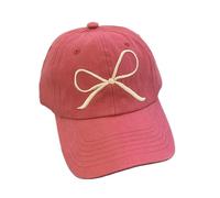 FACAILUO Embroidery Bowknot Baseball Caps for Teens Girl Spring Baseball Hat Fashion Sun Hat for Women Outdoor Casual Caps
