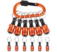 FACAINCXS Bit Holder 1/4 inch Hex Shank Screwdriver Bits Holder Extension Bar Keychain Screw Adapter Drill Change Hand-held Screwdrivers Drill Bits Holder Portable