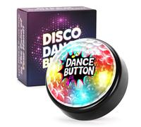 FACAJO Dance Button with 5 Songs & LED Lights, Funny Party Buttons, Desk Toys for Office Coworkers, Adults Gag Gifts (Disco)