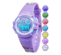 Facasu Children's Digital Watch for Girls and Boys, Waterproof Children's Watch, Colourful Light, Outdoor Sports Watch Children, Easy to Read Setting the Time with Stopwatch Alarm for Children,