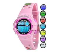 Facasu Children's Digital Watch for Girls and Boys, Waterproof Children's Watch, Colourful Light, Outdoor Sports Watch Children, Easy to Read Setting the Time with Stopwatch Alarm for Children,