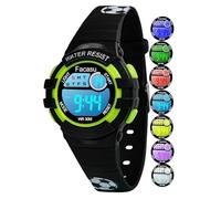 Facasu Children's Digital Watch for Girls and Boys, Waterproof Children's Watch, Colourful Light, Outdoor Sports Watch Children, Easy to Read Setting the Time with Stopwatch Alarm for Children