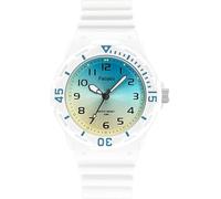 Facasu Kids Boys Girls Analog Watch Waterproof Quartz Soft Band 50M Easy Read Learning for Kids 4-12 Years, black green