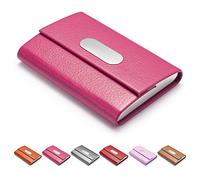 FACATH Business Card Holder, PU Leather Slim Business Card Case