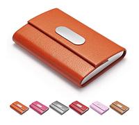 FACATH Business Card Holder, PU Leather Slim Business Card Case
