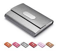 FACATH Business Card Holder, PU Leather Slim Business Card Case