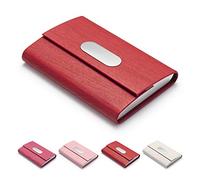 FACATH Business Card Holder, PU Leather Slim Business Card Case