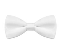 FACATH Kids Bow Tie, Cute Pre-tied Toddler Bowtie Adjustable & Comfortable | Solid Bowties for Girls Baby Perfect for Formal & Wedding Party Casual Occasions (White)