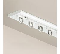 FaccioneerZ Curtain Tracks Rail Ceiling Mount Aluminium Curtain Track Room Divider Track Shower Curtain Tracks Silence Track Easy Install For Living Room Bedroom Room Divider(White,3.5m)