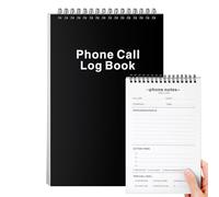Faccito 1 Pcs Call Log Notepad for Work Phone Log Book for Office with Notes Phone Message Book with Action Items-Phone Call to Do List for Work 80 Sheets