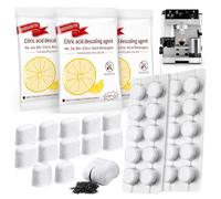 Faccito 35 Pcs Espresso Cleaning Supply Kit Compatible with Ninja Luxe Cafe, Descaler, Coffee Maker Cleaner Tablets and Water Filter, Espresso Accessories for Comprehensive Coffee Machine Maintenance