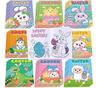 Faccito 36 Pcs Easter Coloring Books Bulk for Kids Party Favors Easter Activity Book Spring Mini Coloring Book Egg Basket Goodie Bag Stuffers for Kids Classroom School Activity, (RT-Faccito-12222)