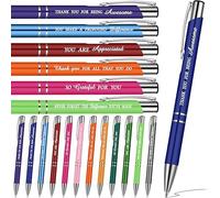 Faccito 48 Pcs Thank You Ballpoint Pens Inspirational Quotes Metal Motivational Pens Encouraging Inspirational Black Ink Funny Gift for Women Men Work Nurse Students Teacher(Colorful)