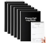 Faccito 6 Pcs Call Log Notepad for Work Phone Log Book for Office with Notes Phone Message Book with Action Items-Phone Call to Do List for Work 80 Sheets