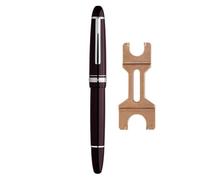 FACDEM Fountain Pen And Brass Wrench Metal Copper Piston 0.4EF/0.5F Nibs Adult Students Writing Stationery Gifts Pen School(Red,EF 0.4mm)