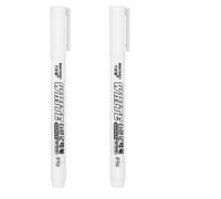 FACDEM New 1/2/3PCS Waterproof Metal Marker Permanent White Paint Pen Washing Art Painting Graffiti Pens Fabric Wood Leather Marker1MM(2PCS)