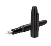 FACDEM Wood Fountain Pen With Iron Cow Relief Carving Stationery Office Business Writing Calligraphy Pens For Men's Gift(A,M 0.7mm)