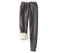 FACDIBY Women's Sweatpants Sherpa Lined Winter Warm Athletic Jogger Fleece Pants - - Medium