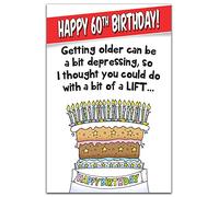 Face Ache, 60th Birthday Card for Him, Age 60 Birthday Card, Funny 60th Birthday Card for a Boy