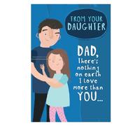 Face Ache, Birthday Card Dad, There's Nothing on Earth I Love More Than You… Dad Birthday Card from Daughter, Funny Birthday Card Dad