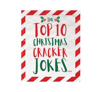Face Ache Humorous Christmas Card, The Top 10 Christmas Cracker Jokes…, 18.4 x 15.4 cms, Multi-Coloured