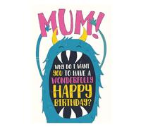 Face Ache, Mum Birthday Card, Why do I Want You to Have a Wonderfully Happy Birthday? Birthday Card Mum, Mum Funny Birthday Card