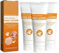 Face Antiperspirant, Stop Face Sweating Absorbing Lotion, Face Sweat Blocker, Prevent Excess Facial Sweating and Facial Shining, Strong Deodorant for Excessive Sweating with Odor Control (3)