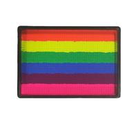 Face Art Palette - Carnival Makeup Kit, Water-Based Color Tray | Rainbow Block, Festival Paint Set, Skin Decor Sampler, Bright Shade Stack for Cosplay, Birthday, Halloween, Christmas, Concert Use