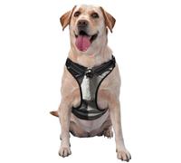 Face Black And White Dark Surrealism No Pull Dog Harness Adjustable Reflective Oxford Easy Control Medium Large Dog Harness