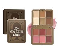 Face Blusher Set, Natural Cheek Tint, Professional Makeup Palette, Multi Use Cream Makeups, 4.25x3.39 Inches, Offering Buildable Coverage for a Complexion