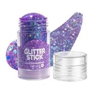 Face Body Glitter Stick,Sparkly Hair Glitter Makeup,Glitters Face Paint Stick,Chameleon Color Changing Glitters Gel for Festival Party Mardi Gras Outfit Rave Accessories (06#)