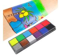 Face Body Paint 12-Color Fluorescent Neon Washable Makeup