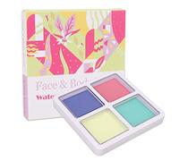Face Body Paint 4 Colors Matte Bright Long Lasting Water Soluble Makeup Pigment for Cosplay Holiday 1.41oz Safe Food Grade Paint Kit for Halloween Christmas Parties (1)
