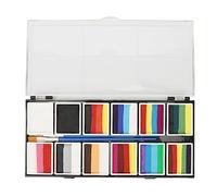 Face Body Paint Kit Multicolors Rainbow Strip Palette Set for Kids Adults Festival Party