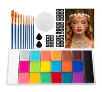 Face Body Paint Palette Professional Flash Non Toxic Safety Tattoos Paint Party Decoration Artist Fancy Makeup Set