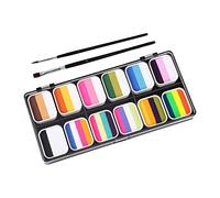 Face Body Paint Set with Artist Brushes Dancing Rave Painting Palette Makeup