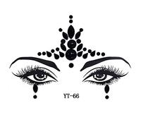 Face Body Temporary Stickers Glitter Crystal Tears Halloween Party Cosplay Fairy Coaplsy Disco Prom Face Jewels For Makeup Festival