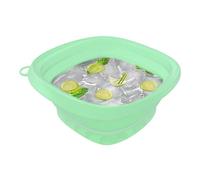 Face Bowl - Camping Sink, Silicone with Building in Cube Trays, Face Roller, Cold Wash Basin, Folding for Skin Care, Spa Home