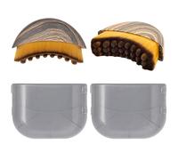 Face Brush - 2PCS Lymphatic Drainage Contour Brush Set for Facial Massage & Jawline Sculpting | Portable Dry Brushing Tool to Reduce Puffiness & Define Features | with Travel Storage Box