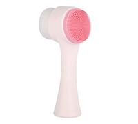 Face Brush,Double Sided Face Wash Brush,Soft Bristles for Deep Pore Exfoliation, Wash Makeup, Massaging, Acne (Pink)