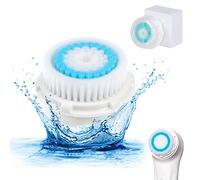 Face Brush Replacement Head Cleaning Brush Electric Replacement Heads Face Brush, 2 Pieces Replacement Brush Heads Deep-Pore Face Brush for Mia/Alpha Fit/Aria/Smart Profile/Radiance