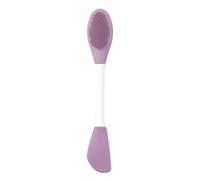 Face Brushes for Cleansing - Pore Cleaning Brush Double-Headed,Ergonomic Handle Scrubbing Tool, Facial Applicator Skin Care Products for Travel Shower Washing Makeup Removal