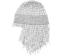Face Chain Beaded Headpiece Hair Accessories Bridal Hairband Tassel Forehead Head Chain for Halloween Cosplay Party