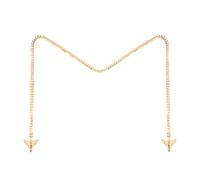 Face Chain - Fashionable Face Jewelry, Fishbone Design Body Chain, Chain Mask Jewelry for Women, Face Chain Jewelry Gift, Long Fringe Face Chain Jewelry, Face Accessories Face Chain Nose (SILVER)