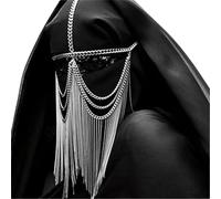 Face Chain Punk Party Mask Chain Headwear for Nightclub Dance Party Hair Accessories for Halloween Cosplay Party