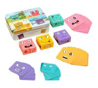 Face Changing Magic Cube Game,3D Puzzle Face-Changing Magic Cube,3D Face Changing Puzzle for Thinking Training,Suitable Exciting Party Games,Board Games for Kids