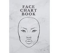 Face Chart Book: 50 Professional Face Charts for Makeup Artist and Amateur to Practice Have Fun and Creative