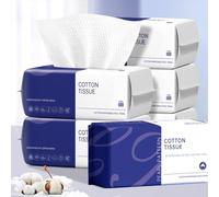 Face Clean Towels, 100 Count Ultra Thick Disposable face towels Facial Wash Cloth for Sensitive Skin, Lint- free Facial Tissue, Skincare and Makeup Remover