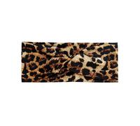 Face Cleaning Headbands Polyester/cotton Soft Front Twisted Elastic Printed Yoga Exercise Headband(Leopard3)