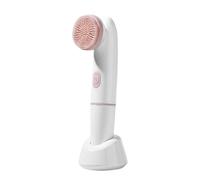 Face Cleansing Brush,Electric Vibration Facial Scrubber | Face Massager Skin Care Tools Ultrasonic with 2 Heads, Rechargeable for Deep Pore Cleansing
